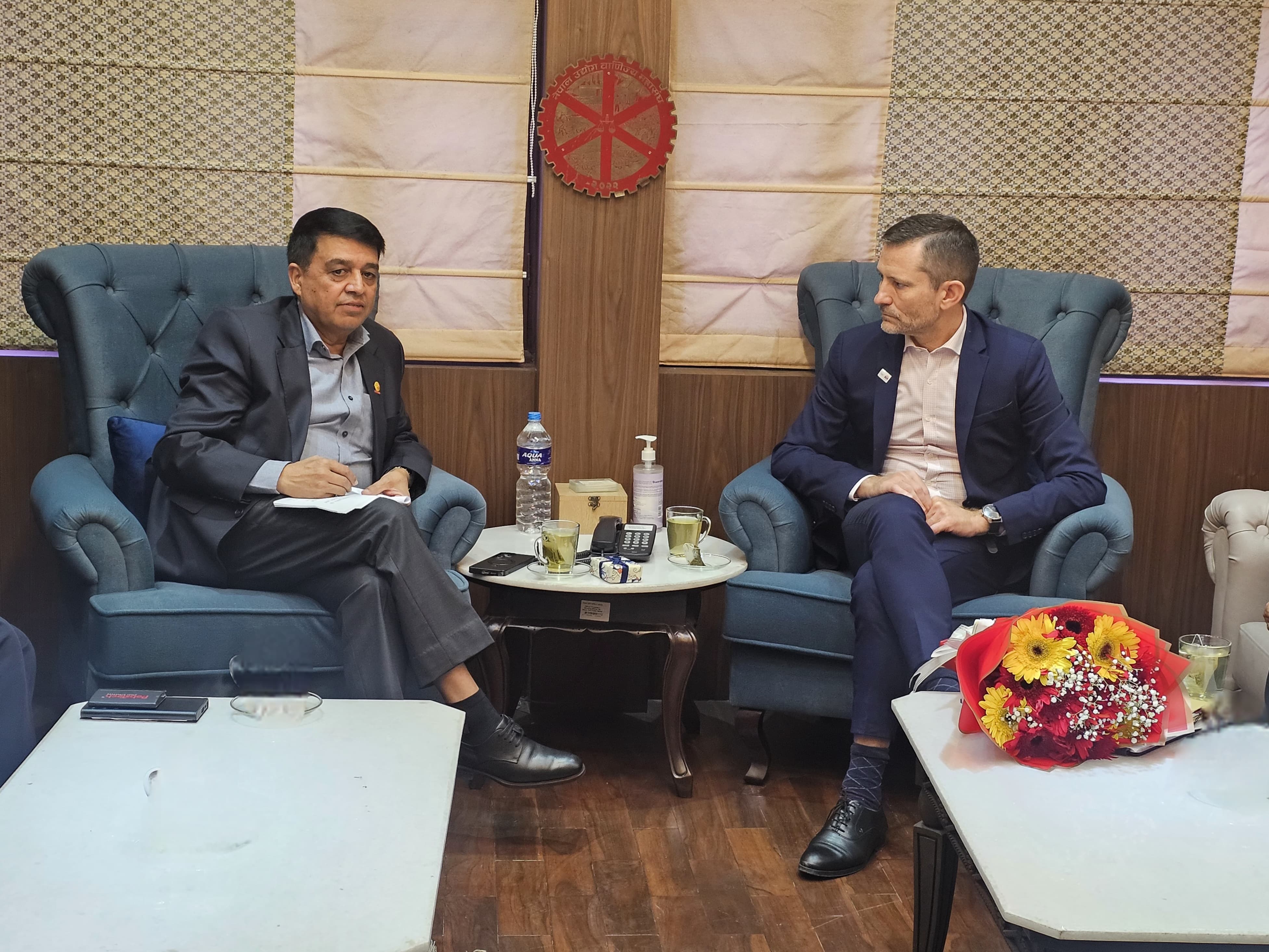 IOE Secretary-General Santos holds meeting with FNCCI President,